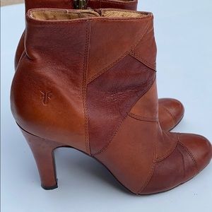Frye Brown Leather Ankle Boots
